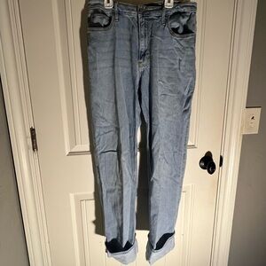 Hollister Ultra High-Rise, Med-Wash Dad Jeans